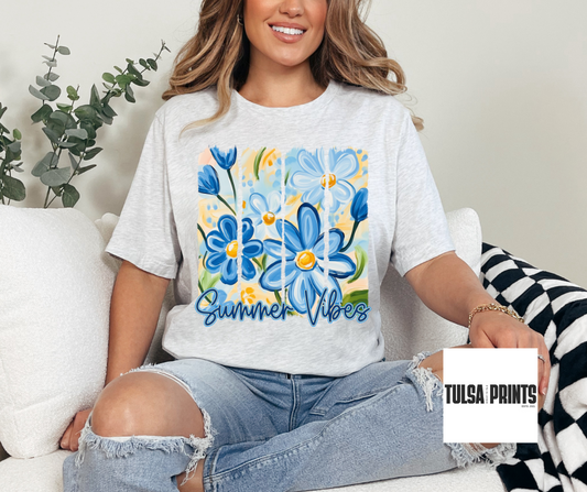 DTF SUMMER VIBES BRUSHSTROKE TRANSFER