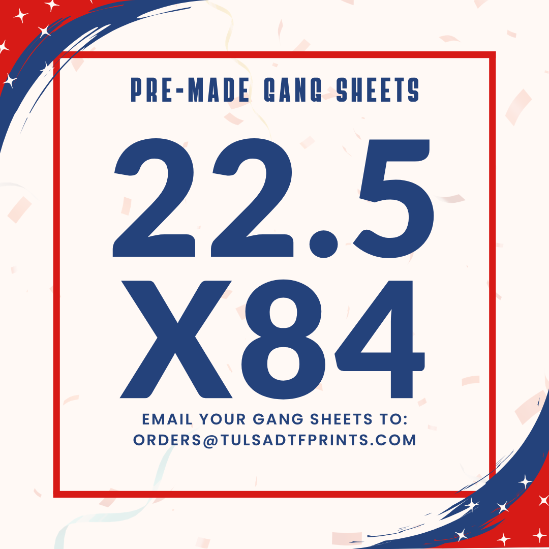 PRE-MADE CUSTOM GANG SHEET - 22.5X84