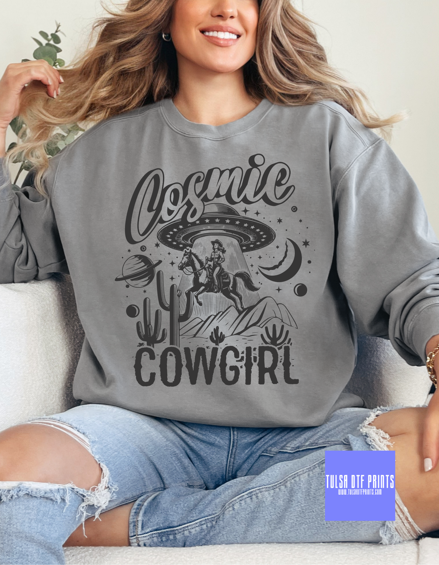 DTF COSMIC COWGIRL TRANSFER