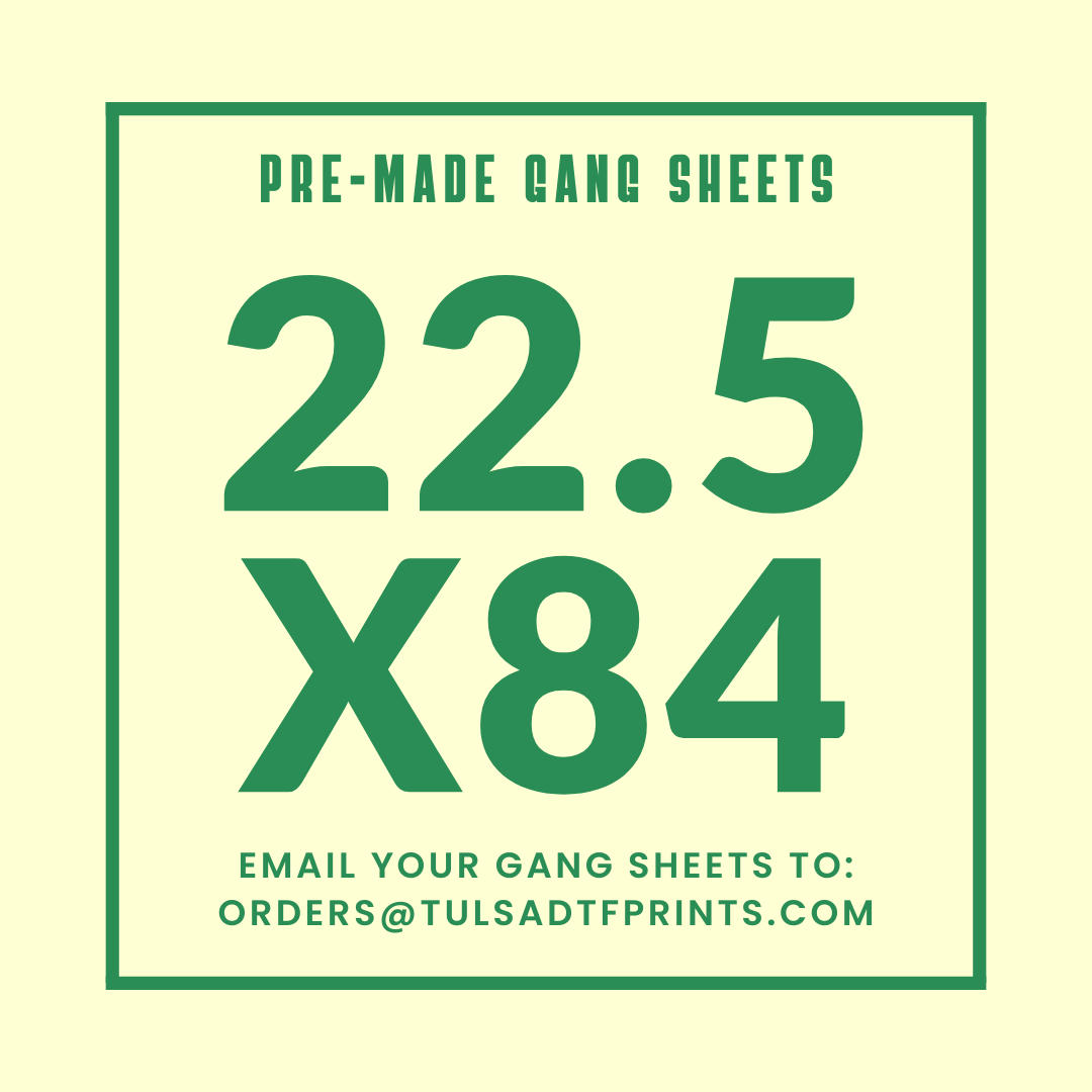 PRE-MADE CUSTOM GANG SHEET - 22.5X84