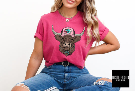 DTF TRUCKER HAT COW TRANSFER