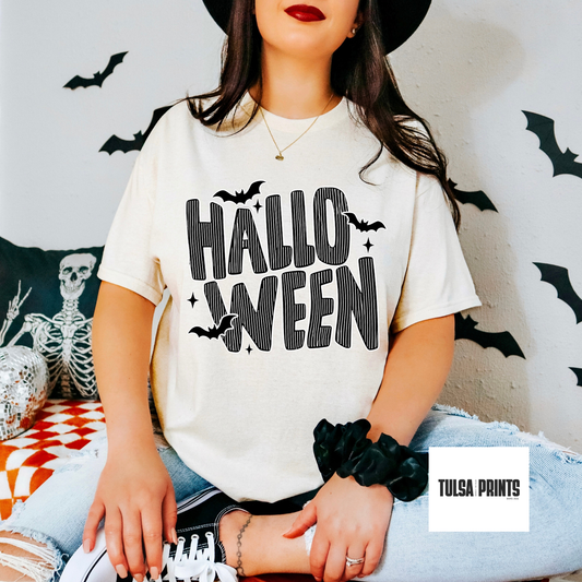 DTF STRIPED HALLOWEEN TRANSFER