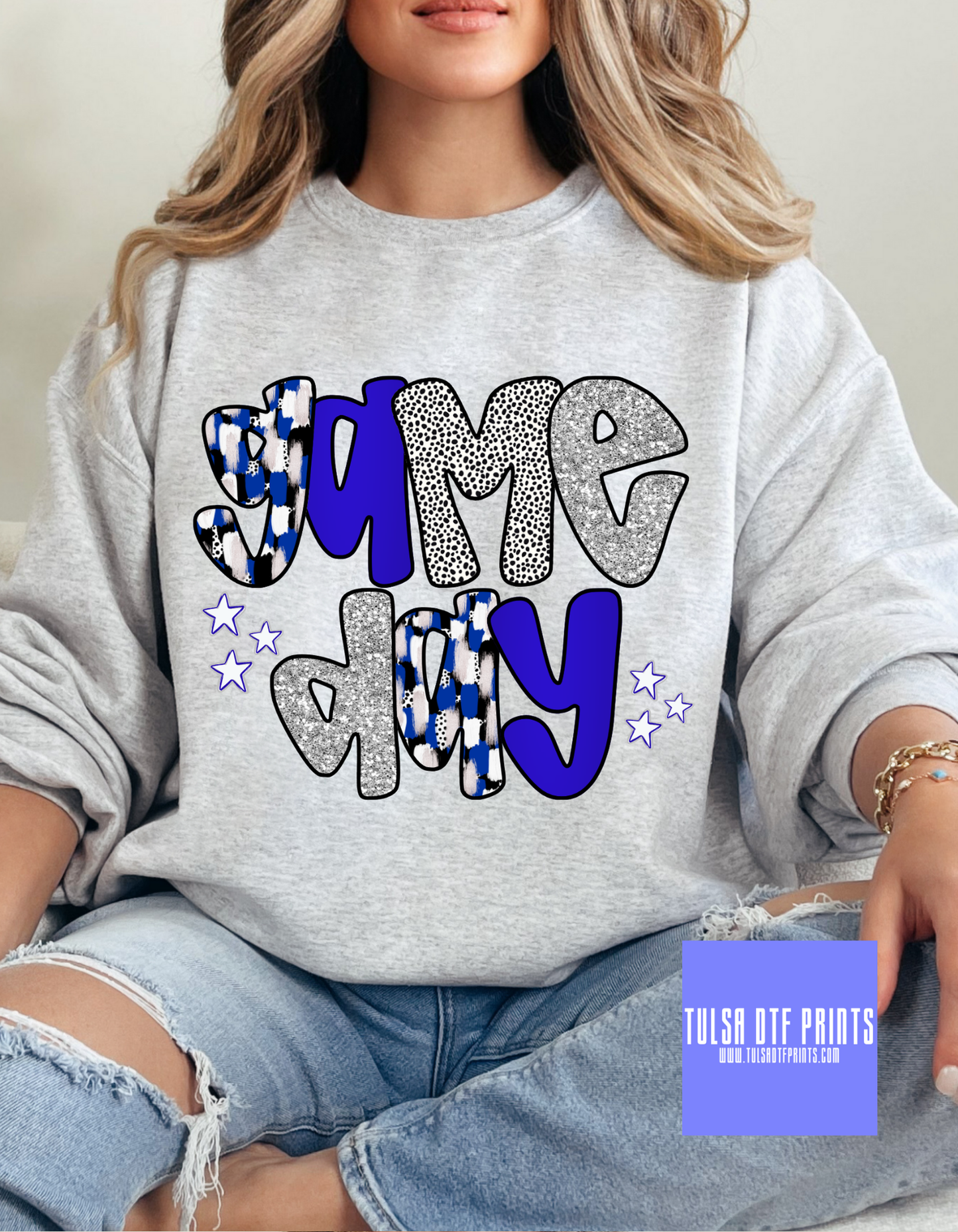 DTF GAME DAY BRUSHSTROKE (MULITPLE COLORS) TRANSFER