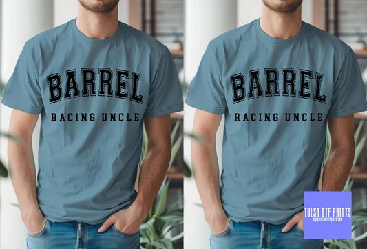 DTF BARREL RACING UNCLE (2 COLORS AVAIL.) TRANSFER