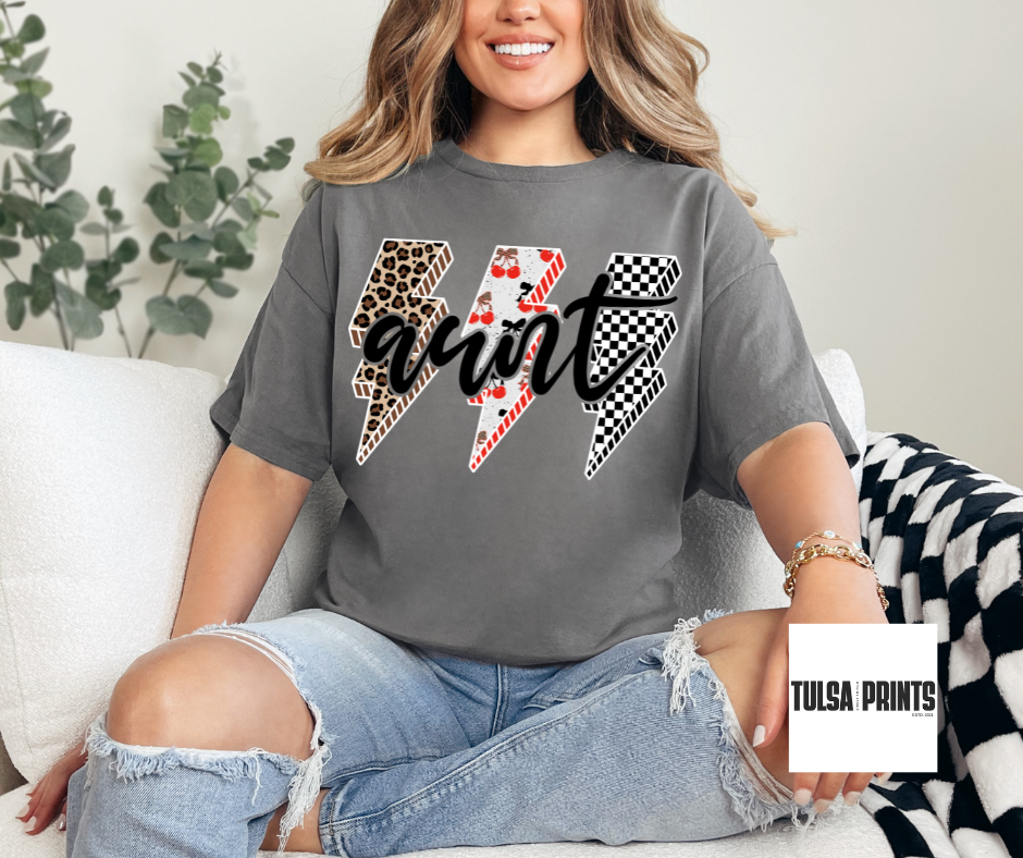 DTF LIGHTING BOLT VIBES TRANSFER