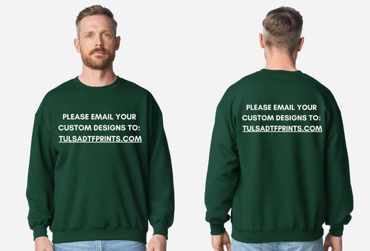 GILDAN CREWNECK SWEATSHIRT 18000 (Completed Shirt) (Front & Back)