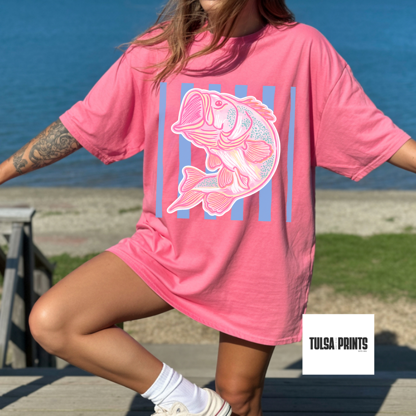 DTF PASTEL FISH TRANSFER