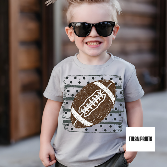 DTF POLKA DOT FOOTBALL STRIPES TRANSFER