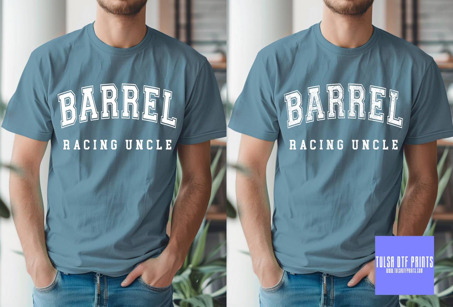 DTF BARREL RACING UNCLE (2 COLORS AVAIL.) TRANSFER