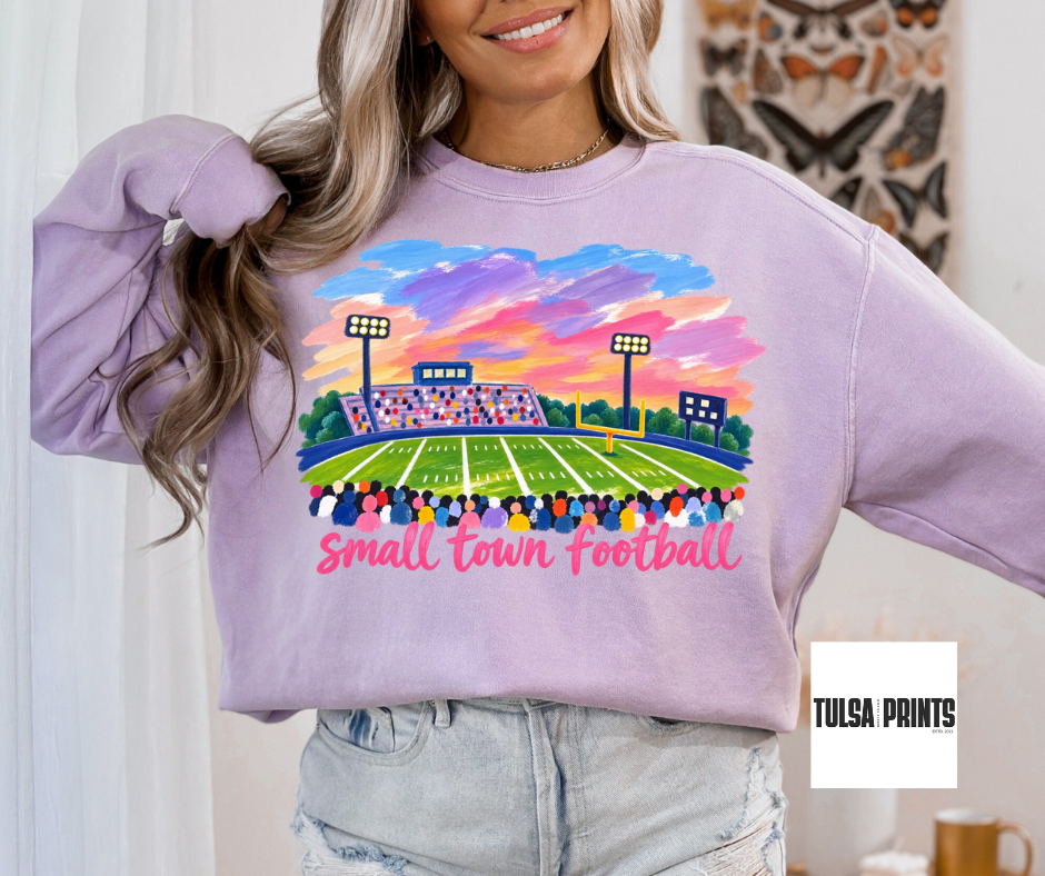 DTF SMALL TOWN FOOTBALL SUNSET TRANSFER