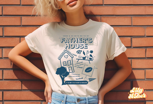 DTF FATHER'S HOUSE BLUE TRANSFER