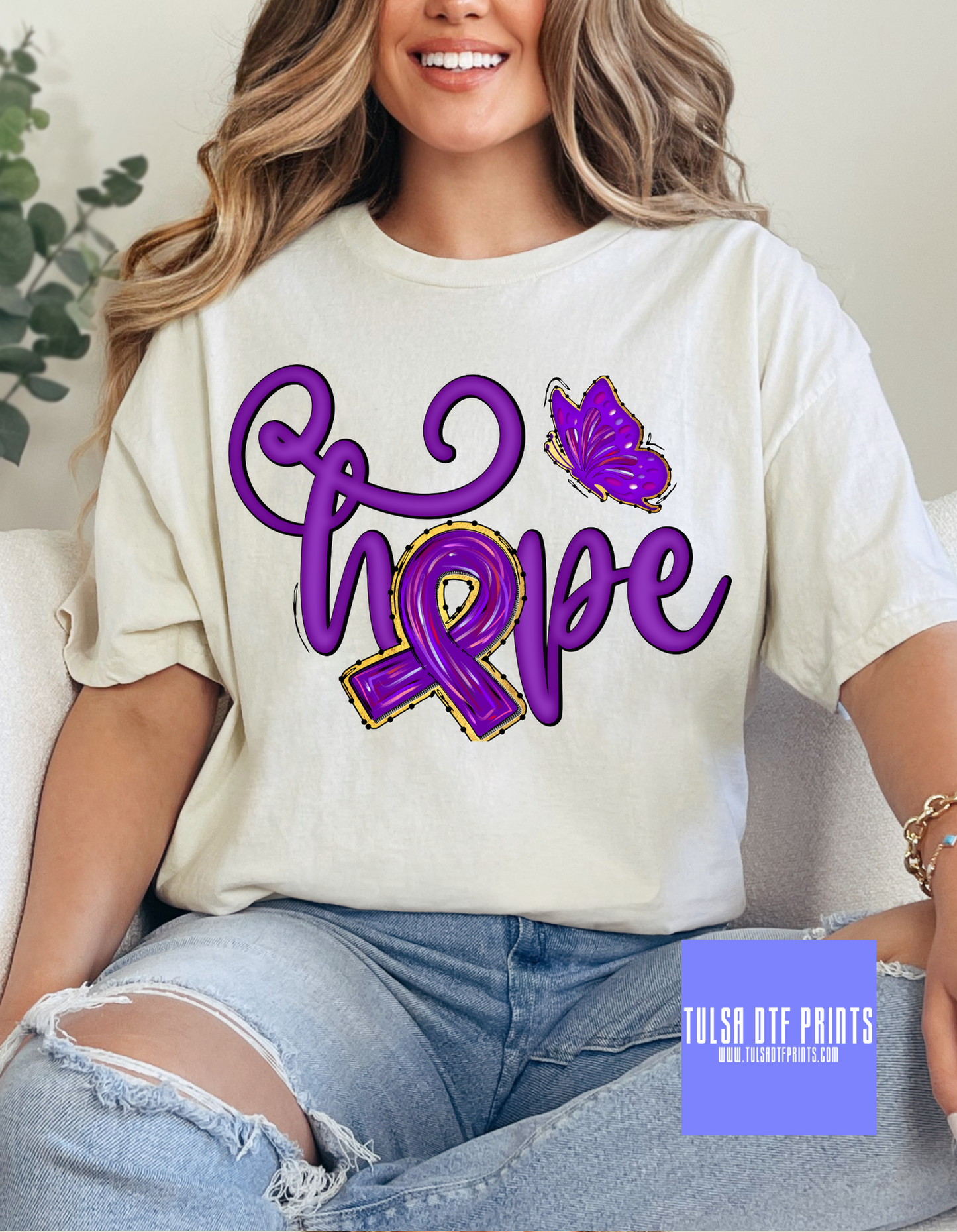 DTF LUPUS BUTTERFLY HOPE TRANSFER