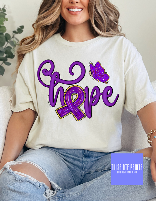 DTF LUPUS BUTTERFLY HOPE TRANSFER