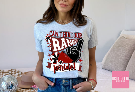 DTF RANGER PRIDE MAROON/BLK GAME DAY TRANSFER