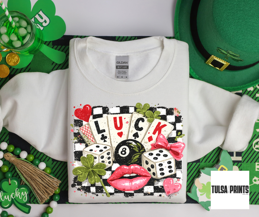 DTF VINTAGE VEGAS LUCK TRANSFER