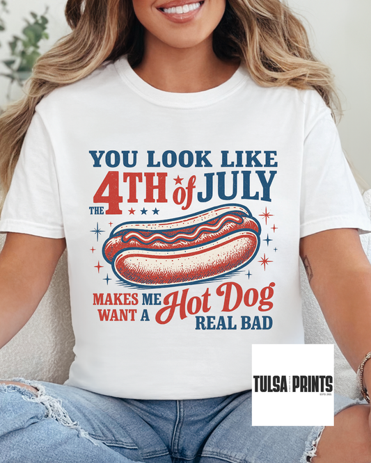 DTF YOU LOOK LIKE 4TH OF JULY TRANSFER