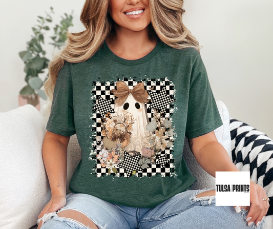 DTF CHECKERED BROWN GHOST TRANSFER