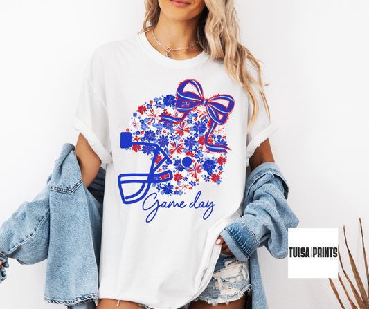 DTF FLORAL HELMET BOW TRANSFER BATCH 1 (15 COLOR COMBINATIONS AVAIL.)