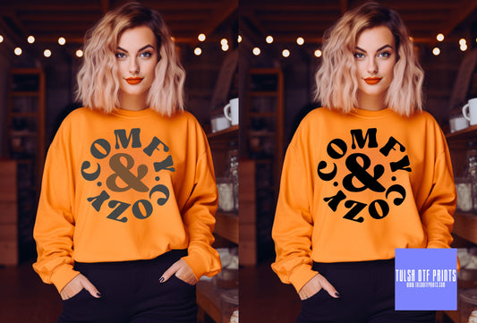 DTF COMFY & COZY ROUND TRANSFER