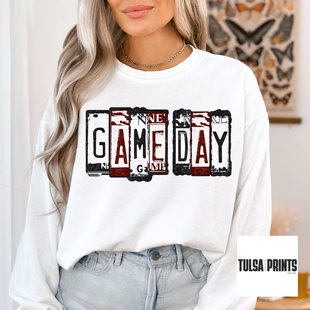 DTF GAME DAY PLATES TRANSFER