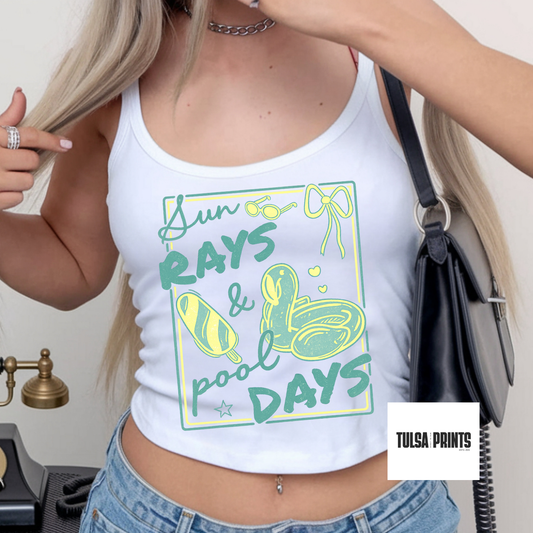 DTF SUN RAYS & POOL DAYS TRANSFER