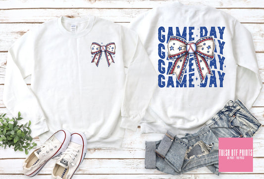 DTF BASEBALL GAME DAY COQUETTE W/ POCKET TRANSFER