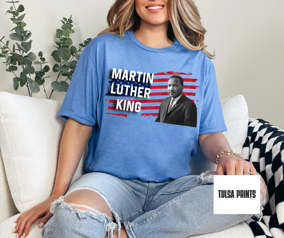DTF MLK COLORED FLAG TRANSFER