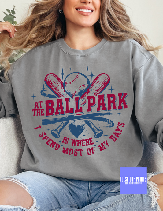 DTF AT THE BALLPARK BASEBALL TRANSFER