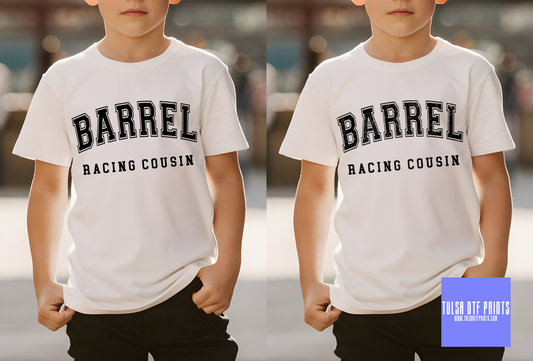 DTF BARREL RACING COUSIN (2 COLORS AVAIL.) TRANSFER