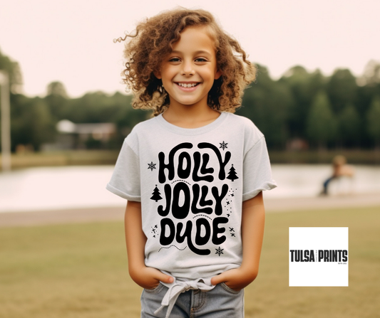 DTF A HOLLY JOLLY DUDE TRANSFER