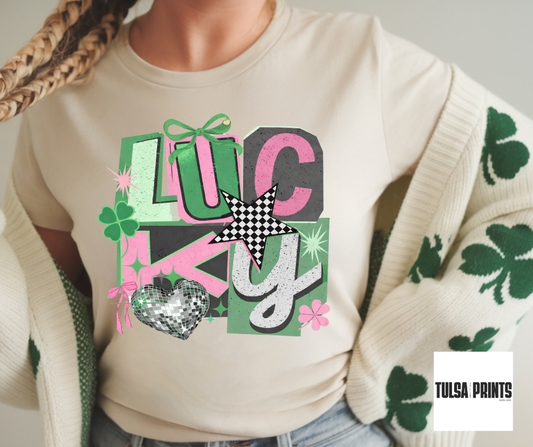 DTF COLORFUL LUCKY CHARM TRANSFER