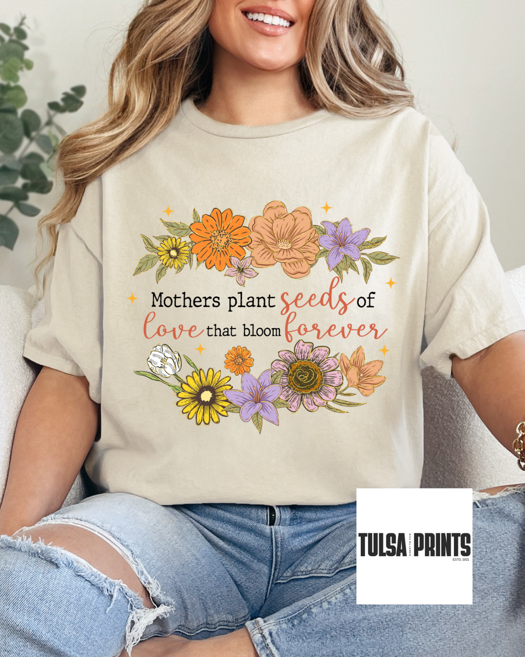 DTF MOTHER'S PLANT SEEDS OF LOVE TRANSFER