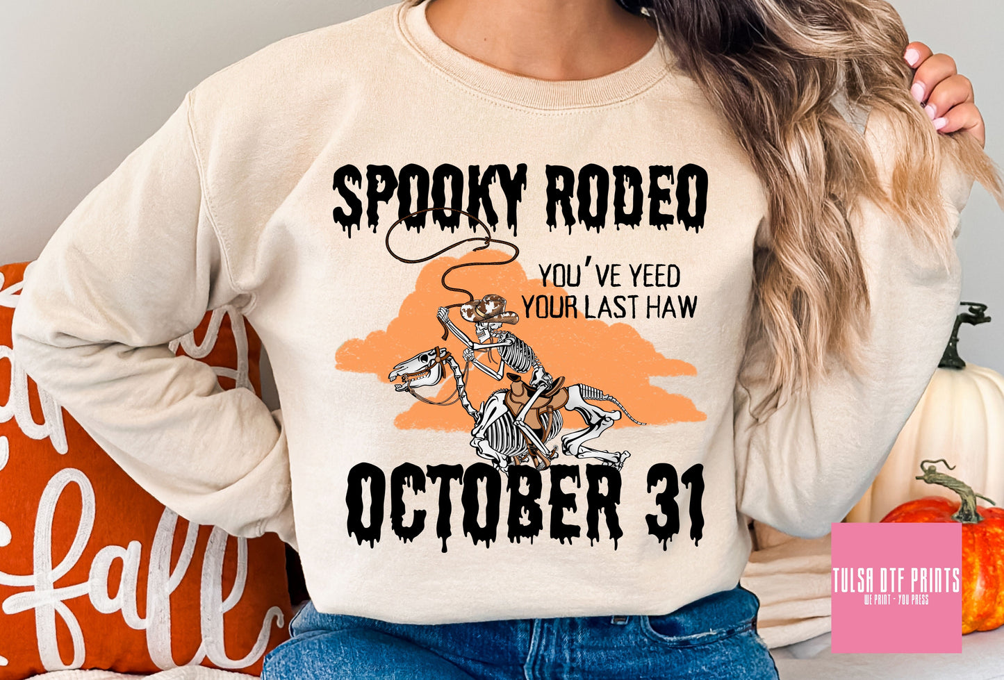 DTF SPOOKY RODEO OCTOBER 31 TRANSFER