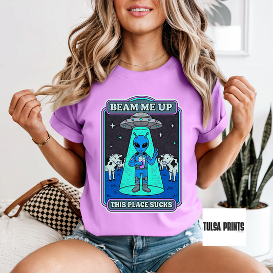 DTF BEAM ME UP TRANSFER