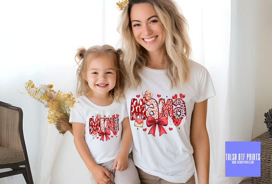 DTF MAMA PREPPY VALENTINES COQUETTE TRANSFER