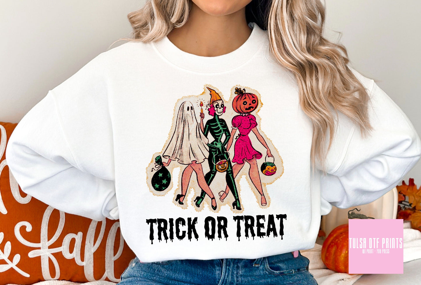 DTF TRICK OR TREAT GIRL SQUAD TRANSFER