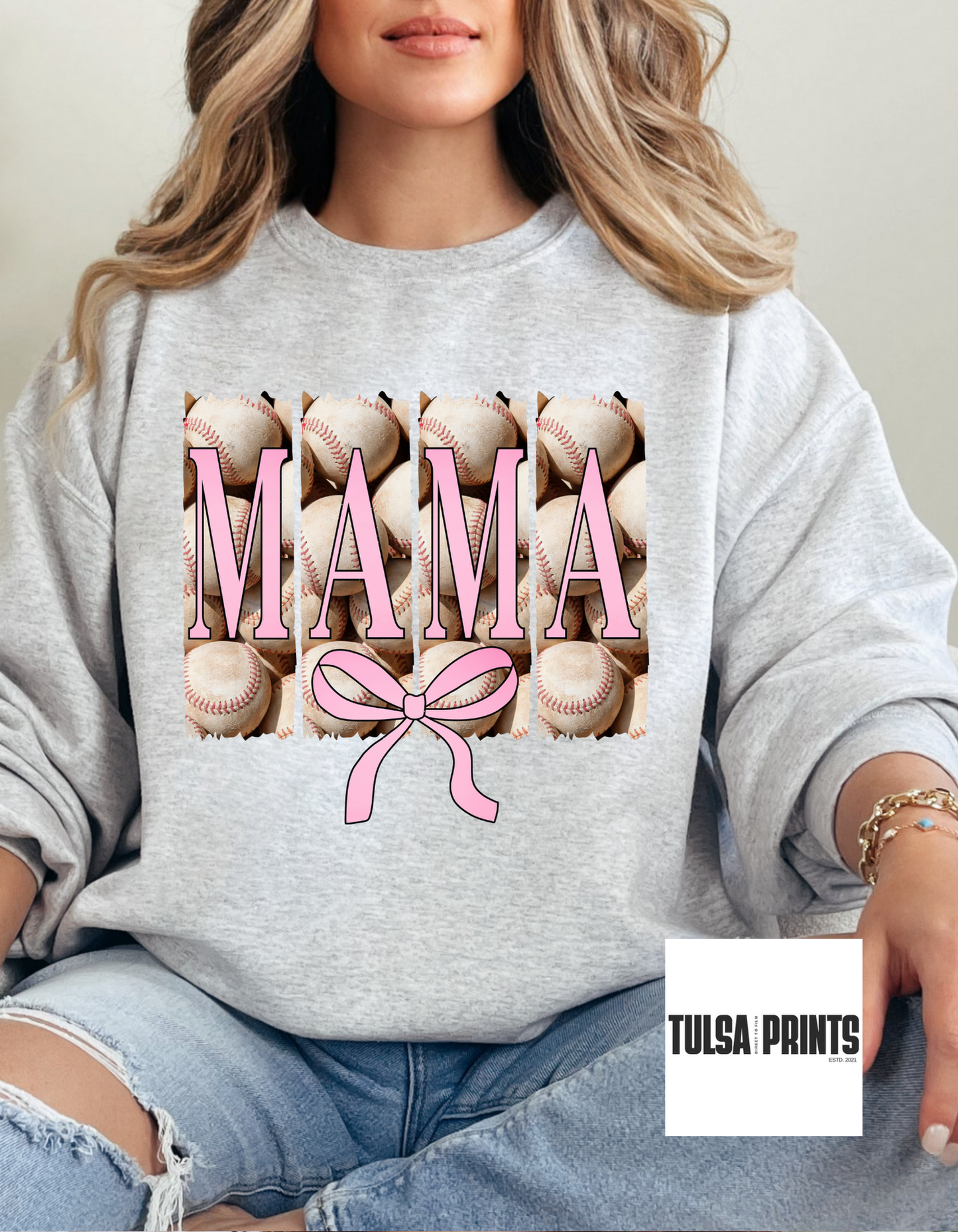 DTF MAMA BASEBALL BACKGROUND TRANSFER