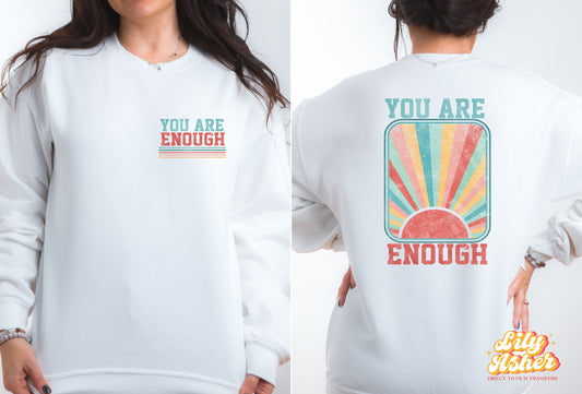 DTF YOU ARE ENOUGH W/ POCKET TRANSFER