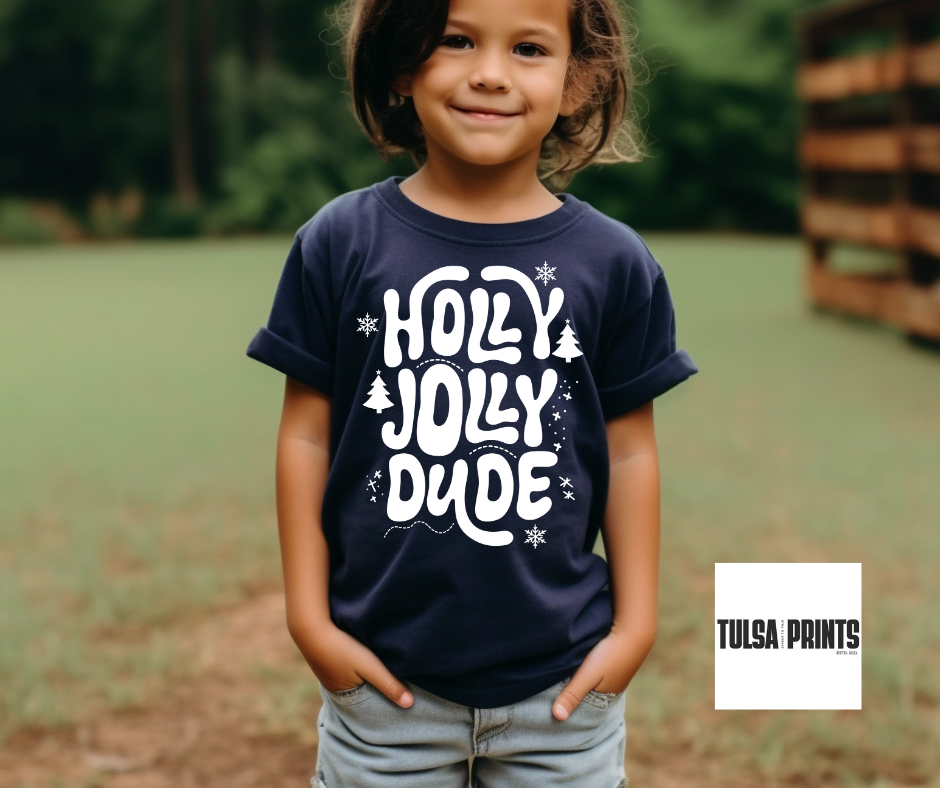 DTF A HOLLY JOLLY DUDE TRANSFER