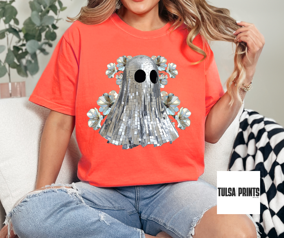 DTF DISCO BALL GHOST TRANSFER