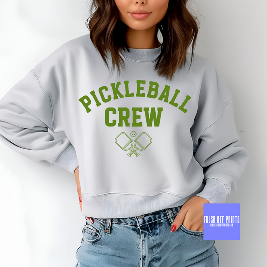 DTF GREEN PICKLEBALL CREW TRANSFER