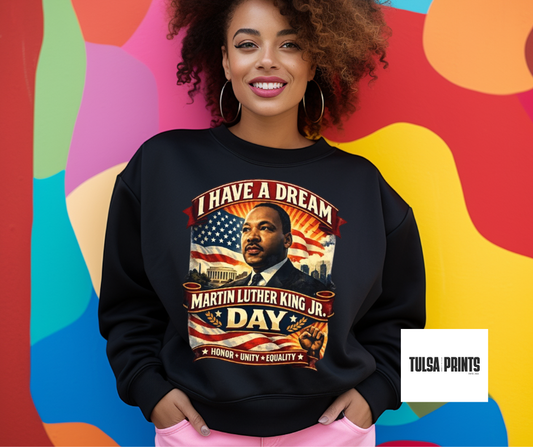 DTF MLK DAY HALFTONED TRANSFER
