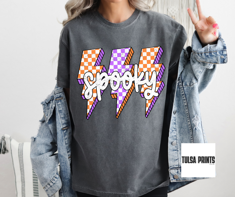 DTF SPOOKY LIGHTING BOLT TRANSFER
