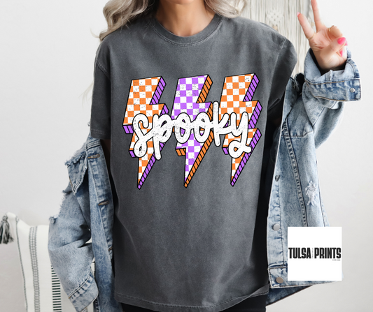 DTF SPOOKY LIGHTING BOLT TRANSFER