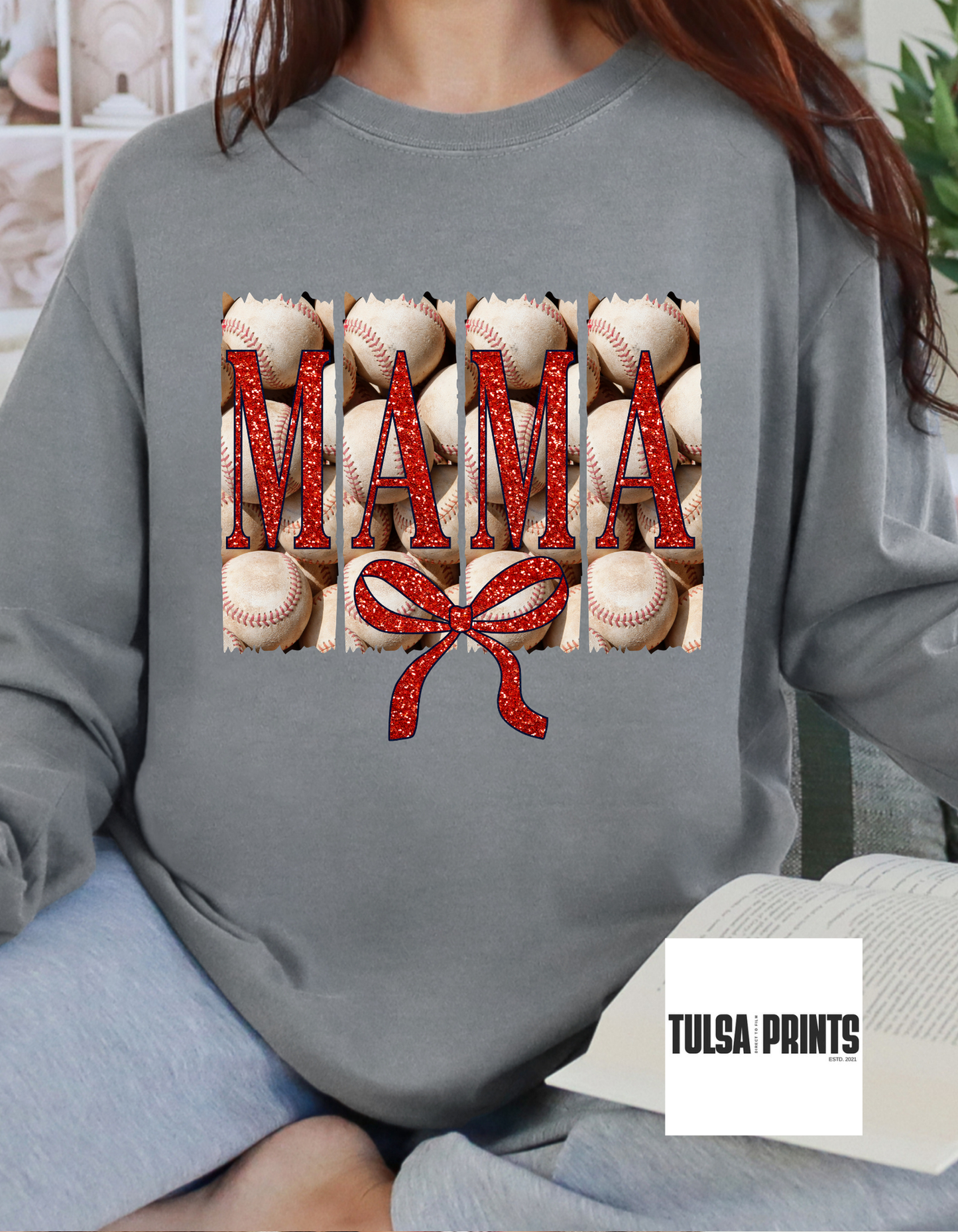 DTF MAMA BASEBALL BACKGROUND TRANSFER