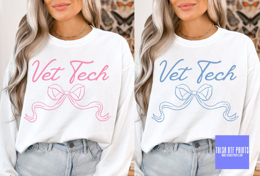 DTF VET TECH COQUETTE (2 COLORS AVAIL.) TRANSFER