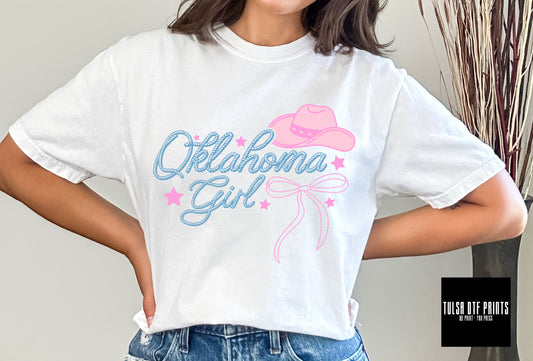 DTF OKLAHOMA GIRL COQUETTE COWGIRL TRANSFER