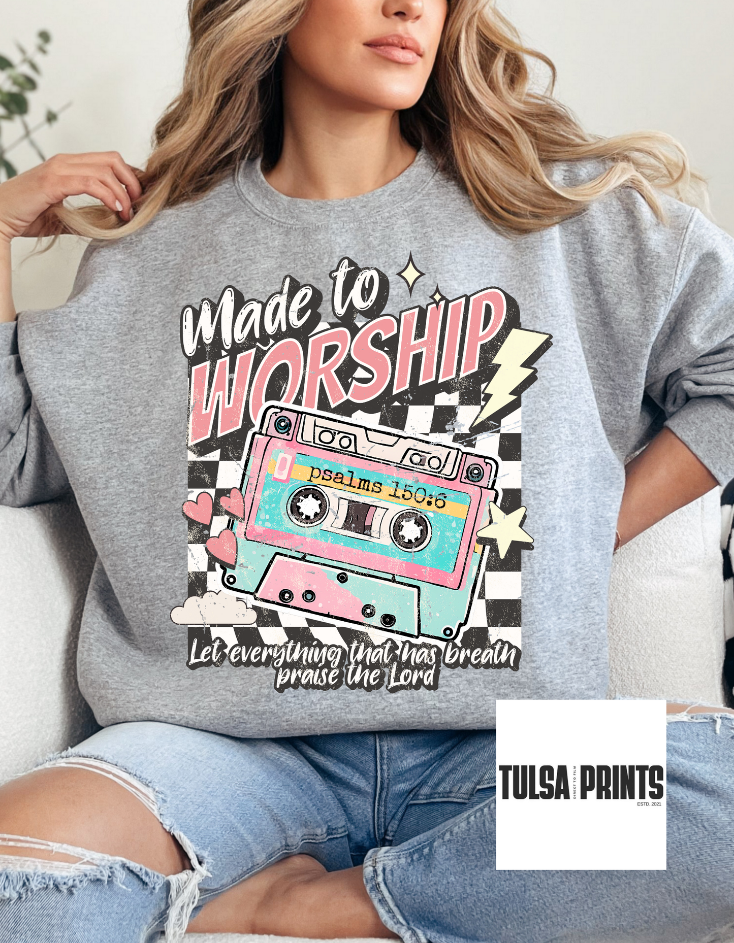 DTF MADE TO WORSHIP CASSETTE TRANSFER