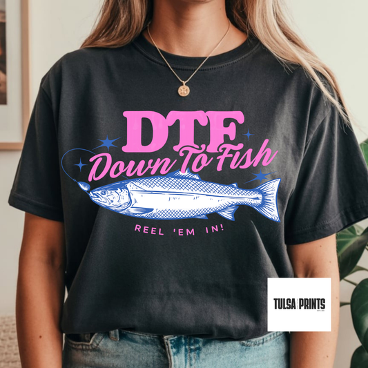 DTF DOWN TO FISH TRANSFER