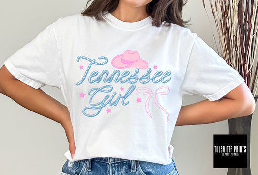 DTF TENNESSEE GIRL COQUETTE COWGIRL TRANSFER
